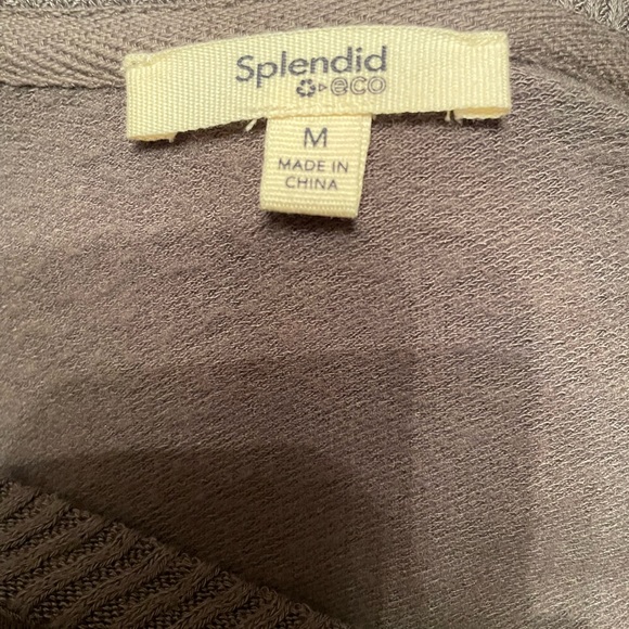 NWOT Splendid Eco Sweater- Super soft material in Olive Green - Picture 5 of 7